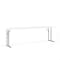 Flash Furniture Rectangle Fold Training Table, Wht, 18X96, 18" W, 96" L, 29" H, Plastic Top, White DAD-YCZ-244-2-GW-GG - alternate 1